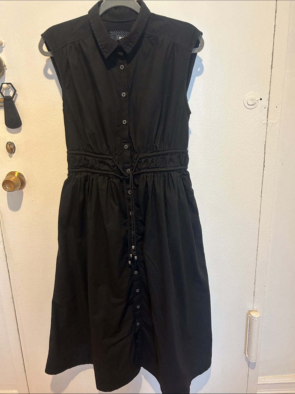 Anthropologie Maeve Black Shirt Dress size S